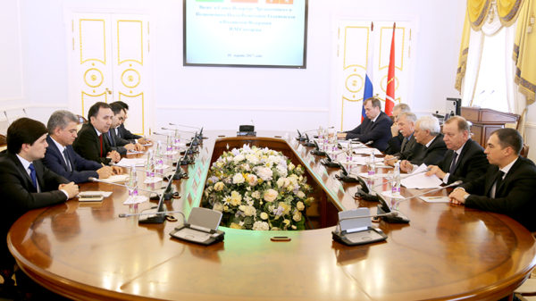 Встреча в Смольном Чрезвычайного и Полномочного Посла Республики Таджикистан в Российской Федерации